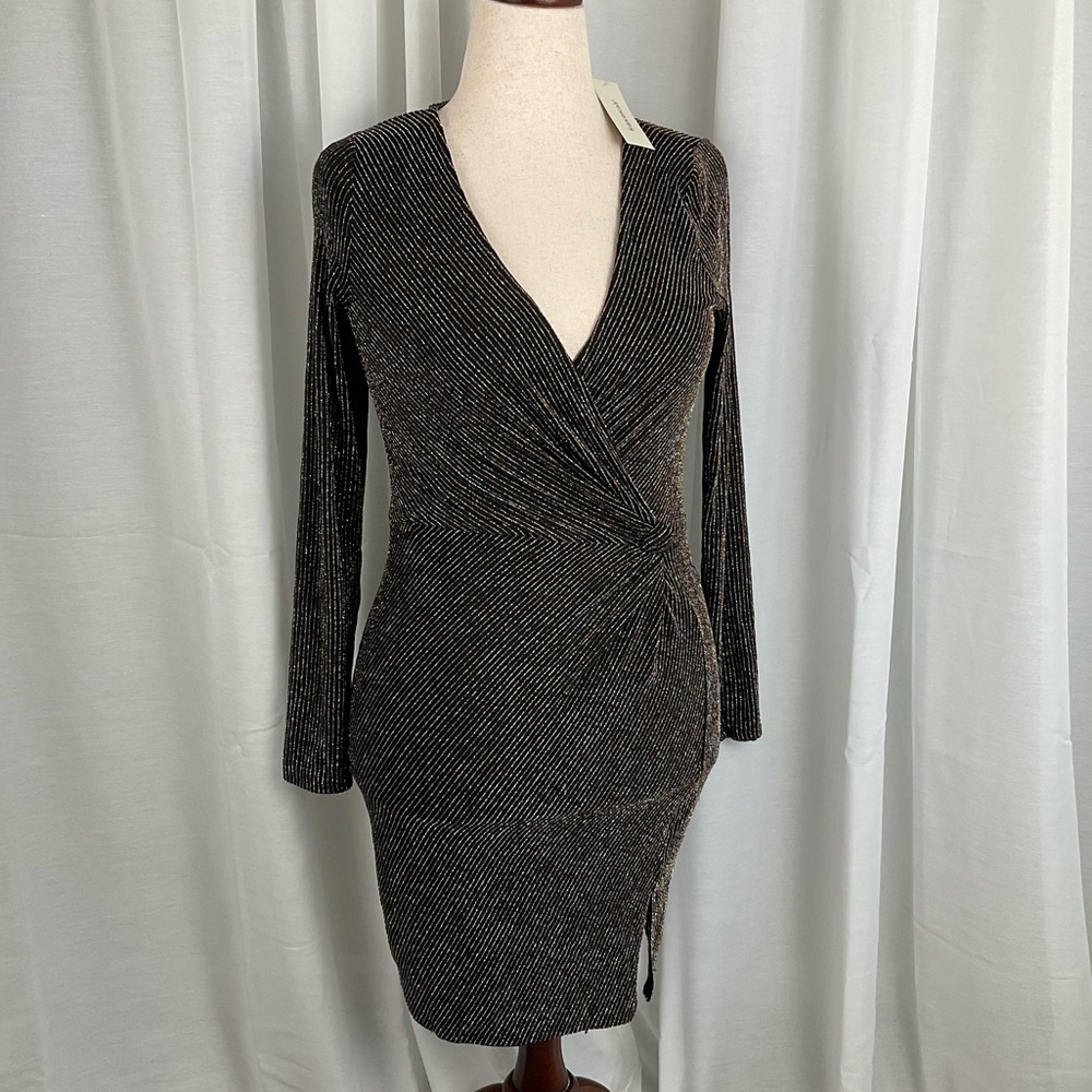 NWT Franchesca’s Black Sparkle Dress
